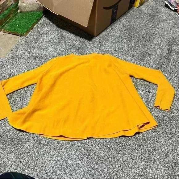 Compania Fantastica Women Yellow Cardigan Sweater Size Small - Picture 8 of 16